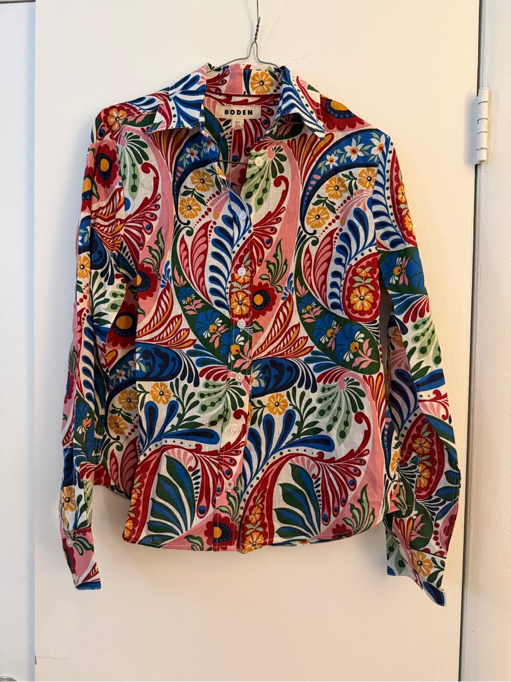 Boden Multicolor Sienna Linen Shirt in Paisley